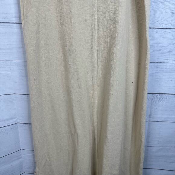 Allie Womens Small Artsy Gauzy Maxi Dress Desert Cactus Art to Wear Painting - Picture 8 of 12